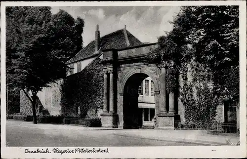 Ak Osnabrück in Niedersachsen, Waterlootor, Hegertor