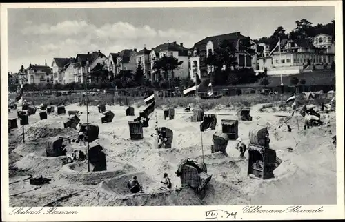 Ak Ostseebad Bansin Heringsdorf auf Usedom, Villen, Strand