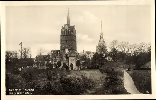 Ak Hansestadt Rostock, Kröpeliner Tor