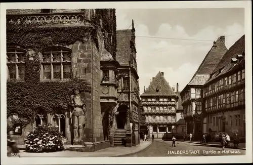 Ak Halberstadt am Harz, Rathaus
