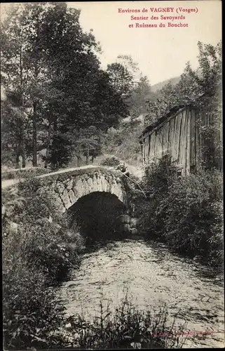 Ak Vagney Lothringen Vosges, Sentier des Savoyards, Ruisseau du Bouchot