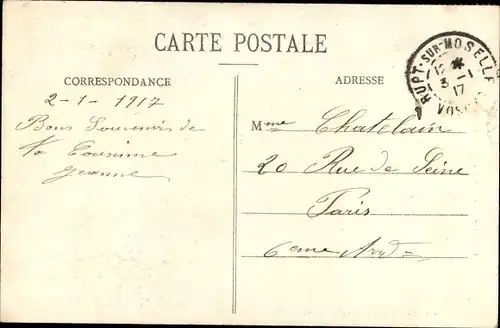 Ak Rupt sur Moselle Lothringen Vosges, Village de Rupt