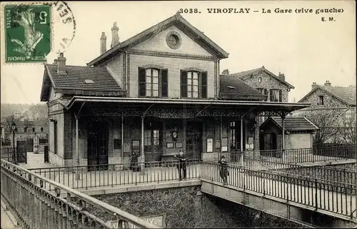 Ak Viroflay Yvelines, La Gare, Rive gauche