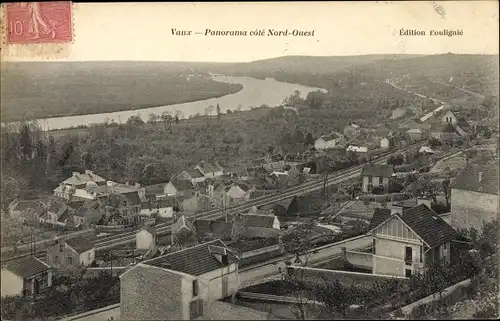 Ak Vaux sur Seine Yvelines, Panorama cote Nord Ouest