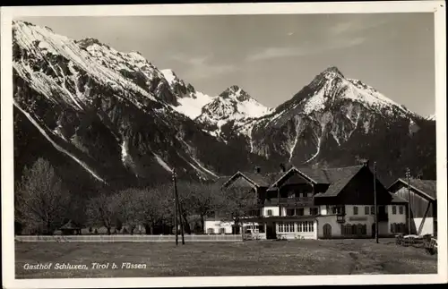 Ak Unterpinswang Pinswang in Tirol, Gasthof Schluxen