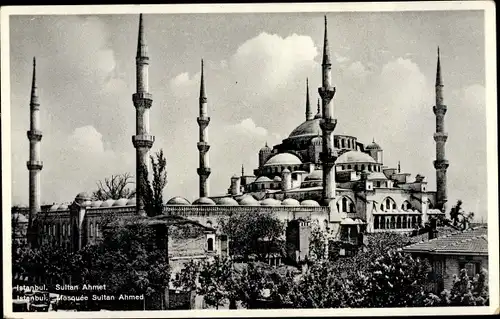 Ak Konstantinopel Istanbul Türkei, Mosquee Sultan Ahmed