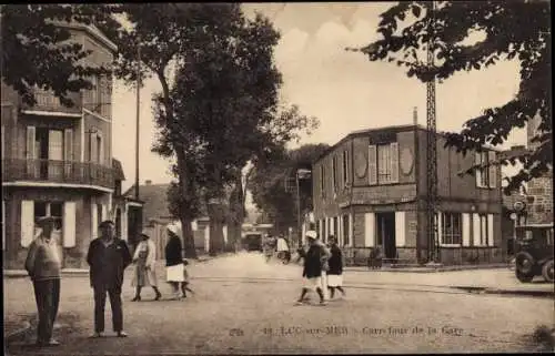 Ak Luc sur Mer Calvados, Carrefour de la Gare