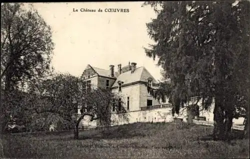 Ak Cœuvres Coeuvres Aisne, Le Chateau