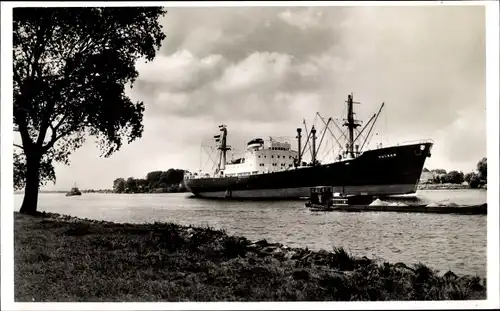 Foto Ak Frachtschiff Vulkan