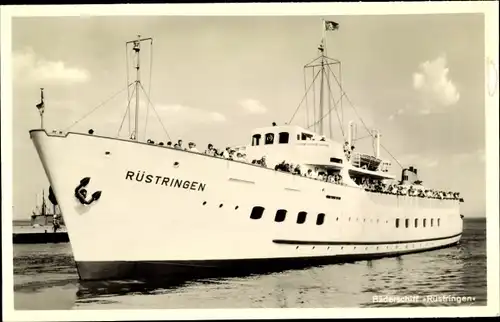 Ak Dampfer Rüstringen, Seebäderdienst, Reederei Jade-Seebäderdienst, Rüstringen