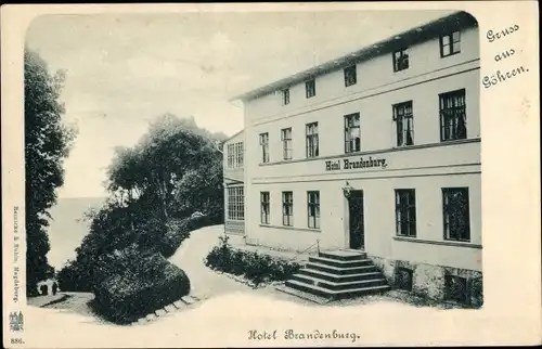 Ak Ostseebad Göhren auf Rügen, Hotel Brandenburg