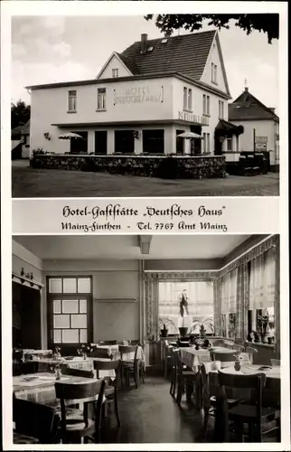 Ak Finthen Mainz in Rheinland Pfalz, Hotel Deutsches Haus