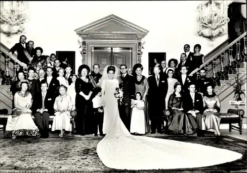 Ak Prinzessin Margriet der Niederlande, Pieter van Vollenhoven, Hochzeit 1967