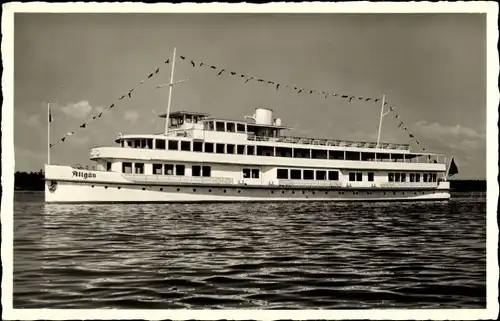 Ak Bodensee Motorschiff Allgäu