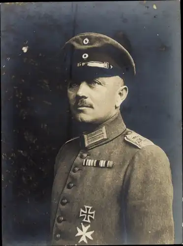 Foto Major von Strünsee, Kaiserreich, Eisernes Kreuz 1. Kl., Johanniterorden, Offizier, Portrait