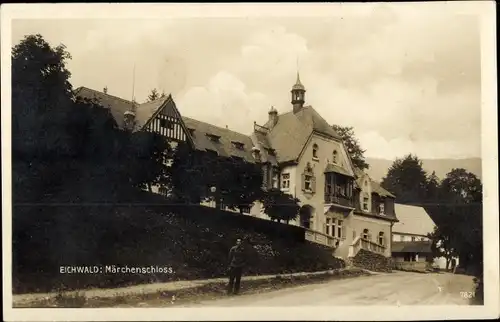 Ak Dubí Eichwald Region Aussig, Märchenschloss