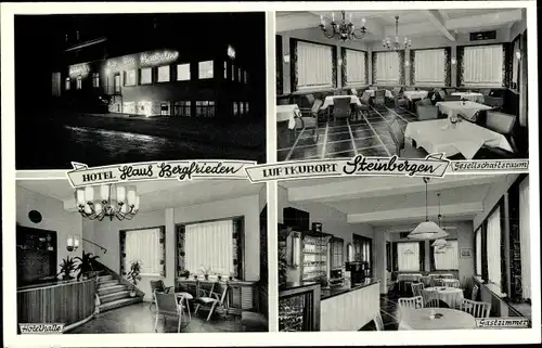 Ak Steinbergen Rinteln an der Weser, Hotel Haus Bergfrieden