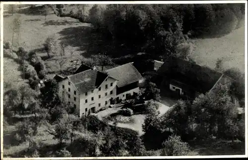 Foto Ak Langdorf Oberösterreich, Fliegeraufnahme, Gebäude