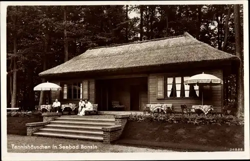 Ak Ostseebad Bansin Heringsdorf auf Usedom, Tennishäuschen