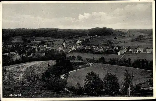 Ak Bühlerzell Baden Württemberg, Ort mit Umgebung