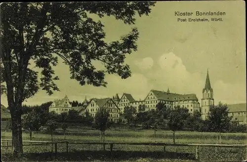 Ak Bonlanden Berkheim in Oberschwaben, Blick zum Kloster