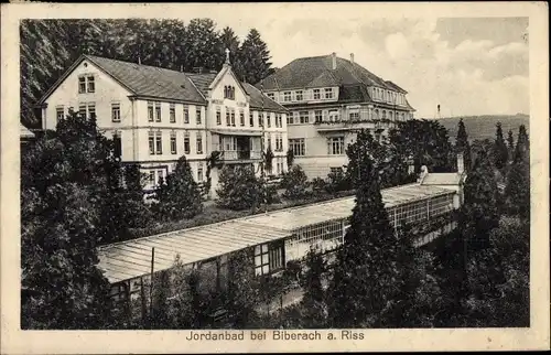 Ak Jordanbad Biberach an der Riß in Oberschwaben, Blick auf ein Hotel