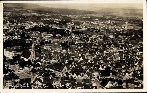 Ak Göppingen in Württemberg, Blick auf den Ort, Fliegeraufnahme