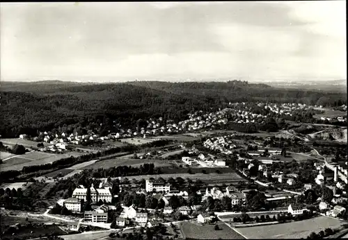 Ak Nieder Ramstadt Mühltal im Odenwald, Panorama, Vogelschau