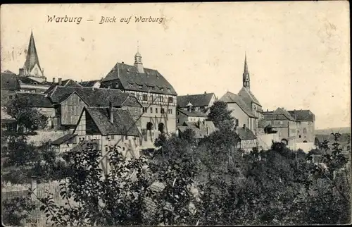 Ak Warburg in Westfalen, Teilansicht