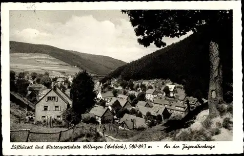 Ak Willingen im Upland Waldeck Hessen, Jugendherberge, Panorama