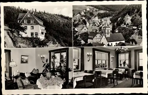 Ak Willingen im Upland Waldeck Hessen, Pension Haus Bergfrieden, Bergstraße 10