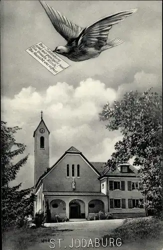 Ak St Iddaburg Kirchberg Kanton Sankt Gallen Schweiz, Kirche
