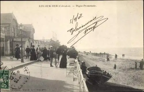 Ak Luc sur Mer Calvados, Digue Promenade