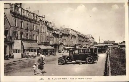 Ak Luc sur Mer Calvados, Rue du Grand Orient