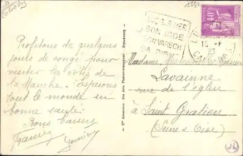 Ak Luc sur Mer Calvados, Rue du Grand Orient