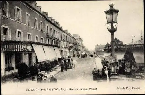 Ak Luc sur Mer Calvados, Rue du Grand Orient