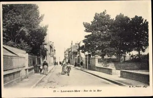 Ak Luc sur Mer Calvados, Rue de la Mer