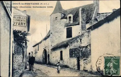 Ak Doué la Fontaine Maine et Loire, Gendarmerie, Ancienne Goberderie 1229