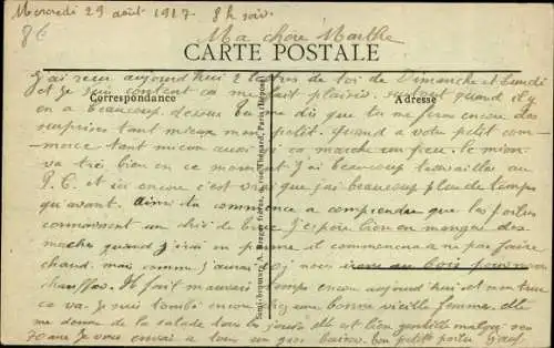 Ak Chéry Chartreuve Aisne, Vue générale