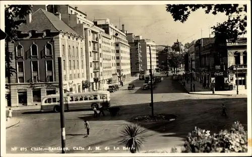 Ak Santiago de Chile, Calle J. M. de La Barra