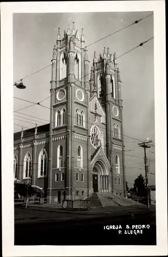 Ak Porto Alegre Brasilien, Igreja S. Pedro