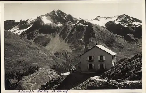 Ak Stilfs Stelvio Südtirol Italien, Tabarettahütte, Rifugio Tabaretta