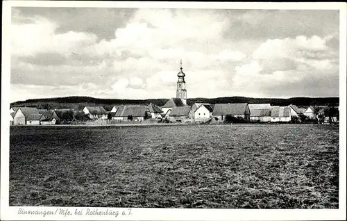 Ak Binzwangen Colmberg in Mittelfranken, Blick auf den Ort