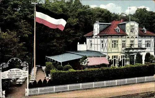 Ak Hamburg Wandsbek, Partie am Wald Hotel