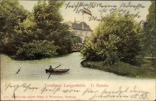 Ak Hamburg Eimsbüttel Langenfelde, Forsthaus