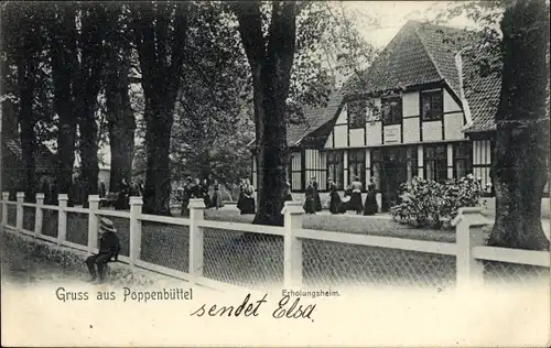 Ak Hamburg Wandsbek Poppenbüttel, Erholungsheim