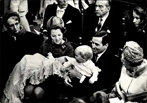Ak Taufe Prinz Johan Friso 1968, Domkerk Utrecht, Beatrix, Juliana, Claus von Amsberg