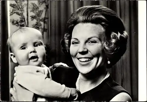 Ak Prinzessin Beatrix der Niederlande, Prinz Willem Alexander, 1968