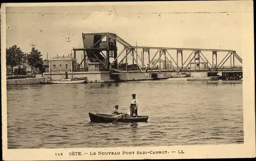 Ak Sète Cette Hérault, Le Nouveau Pont Sadi Carnot