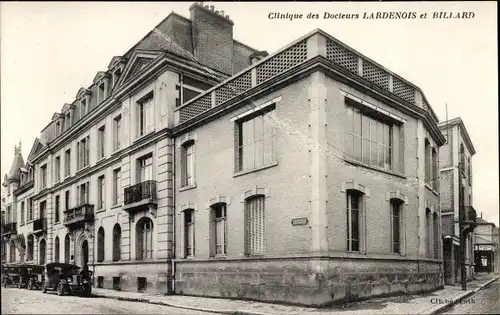 Ak Reims Marne, Clinique des Docteurs Lardenois et Billard, Rue Kellermann